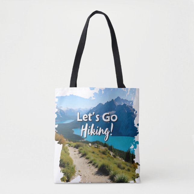 Bolsa Tote Montanha Vamos Go Hiking (Frente)
