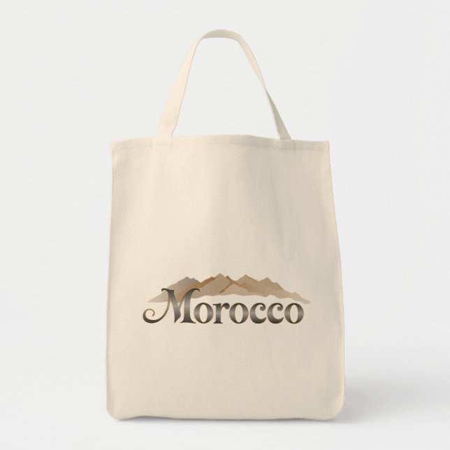 Bolsa Tote Montanhas Atlas de Marrocos (Frente)