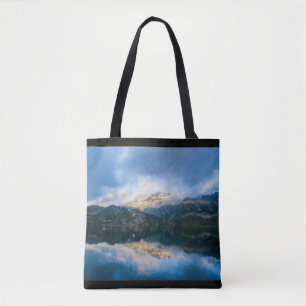 Bolsa Tote Montanhas e Lagoa Foto da Natureza Cênica