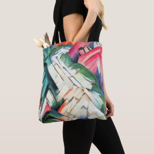 Bolsa Tote Montanhas (Paisagem) por Franz Marc, Arte Antiga