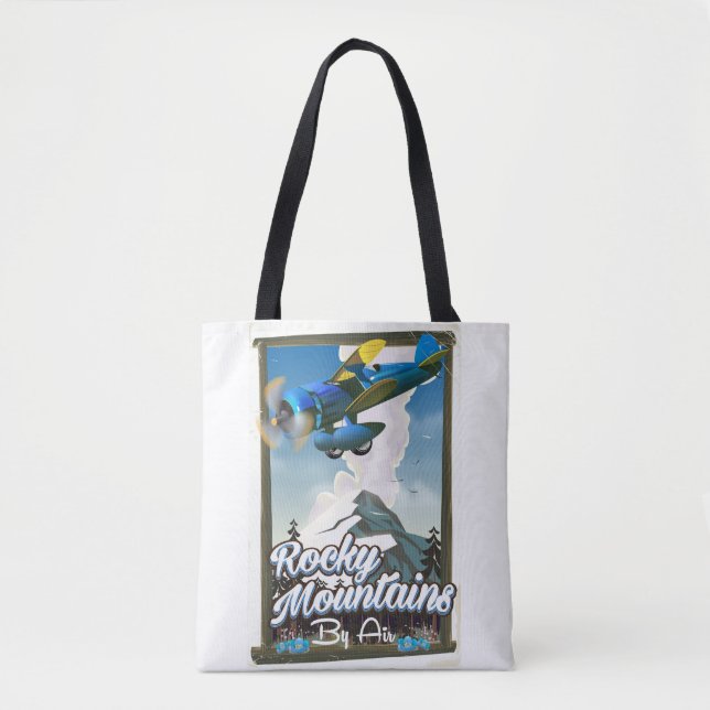 Bolsa Tote Montanhas Rochosas de avião! (Frente)
