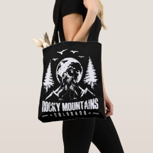Bolsa Tote Montanhas Rocky Colorado Bigfoot Vintage Hiking