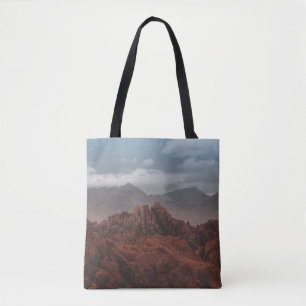 BOLSA TOTE MONTANHAS ROCKY SOB PELES DE CINZA