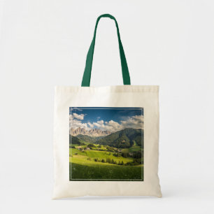 Bolsa Tote Montanhas Vale do Funes, Dolomites, Itália