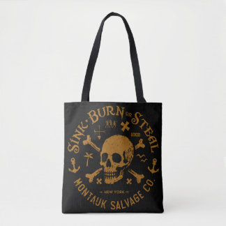 Bolsa Tote Montauk Salvage Co / Sink, Burn or Steal Bag.