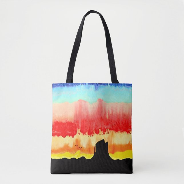 Bolsa Tote Monte do Pôr do Sol     (Frente)
