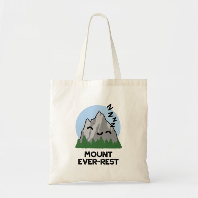 Bolsa Tote Monte Ever Sleeping Mountain Pun Engraçado (Frente)