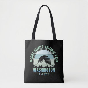 Bolsa Tote Monte Rainier National Park Washington EUA Retro