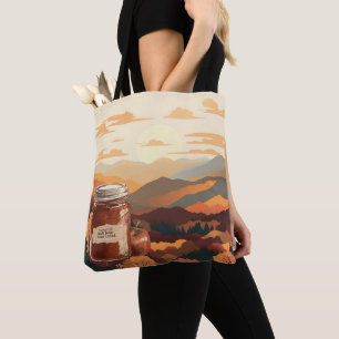 Bolsa Tote Montebello VA Manteiga de Maçã das Montanhas Blue 