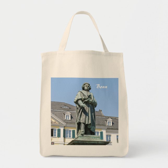 Bolsa Tote Monumento a Ludwig van Beethoven em Bonn (Frente)