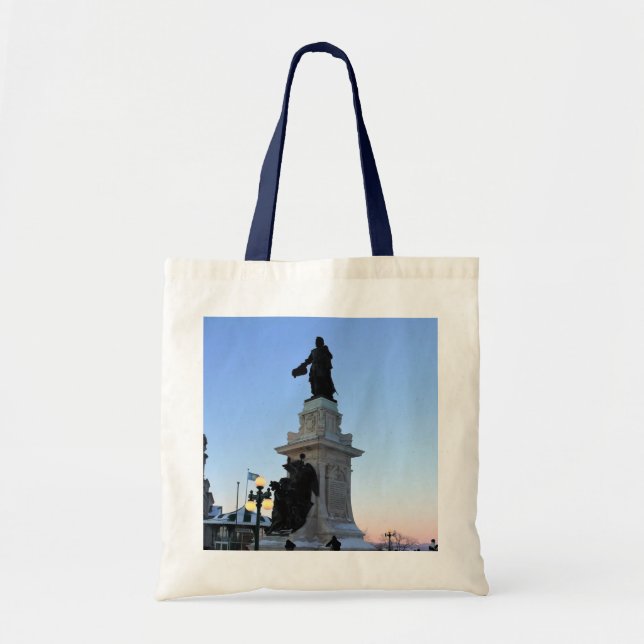 Bolsa Tote Monumento a Samuel De Champlain, Quebec, Canadá (Frente)