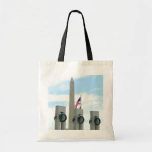 Bolsa Tote Monumento a Washington e Memorial da II Guerra Mun