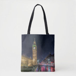 Bolsa Tote Monumentos   Big Ben à Noite