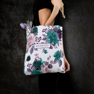 Bolsa Tote Moody Boho   Festa de Prato de EggPlant Purple