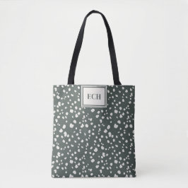 Bolsa Tote Moody Lunaria Silver Dollar Pattern Personalized