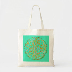 Bolsa Tote Moola Mantra / Blume Des Lebens / hort BG