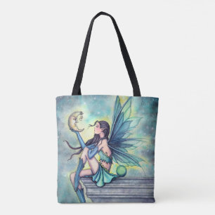 Bolsa Tote Moon Friend Fairy Fantasy Art de Molly Harrison