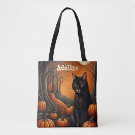 Bolsa Tote Moonlight Pumpkin Patch Personalizado Halloween