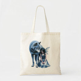 Bolsa Tote Moonlit Bond – The Wolf and the Gothic Fairy.  