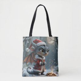 Bolsa Tote Moonlit Cookie Bandit – The Grey Christmas Dragon.