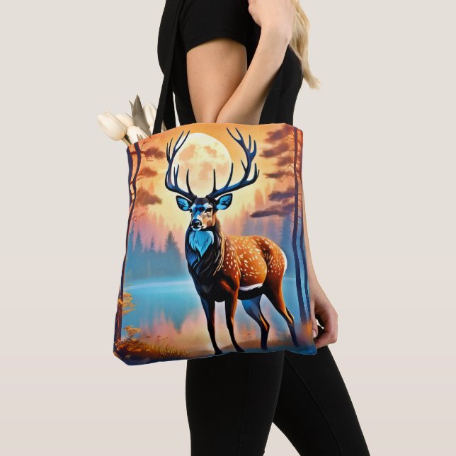 Bolsa Tote Moonlit Deer Stance (Close Up)