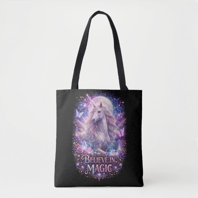 Bolsa Tote Moonlit Unicorn Dreams (Frente)