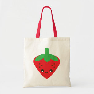 Bolsa Tote Morango de Kawaii
