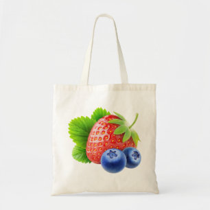 Bolsa Tote Morango e mirtilos