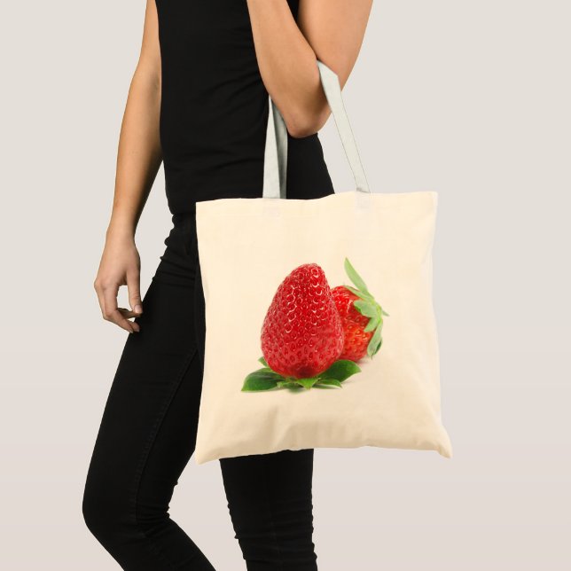 Bolsa Tote Morangos em branco (Frente (produto))