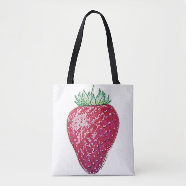 Bolsa Tote Morangueiro Empinado (Frente)