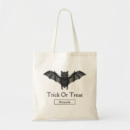 Bolsa Tote Morcego de desenho animado fofo de Halloween doces