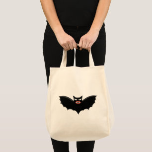 Bolsa Tote Morcego vampiro gótico com lábios enormes