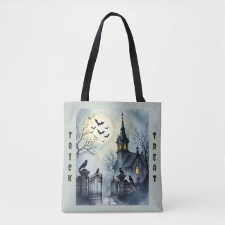 Bolsa Tote Morcegos no Campanário - Corvos no Portão *Fantasi