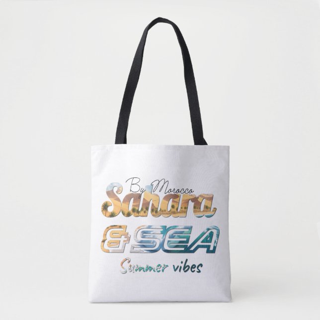 Bolsa Tote Morocco Sahara & Sea Summer Vibes Design (Frente)