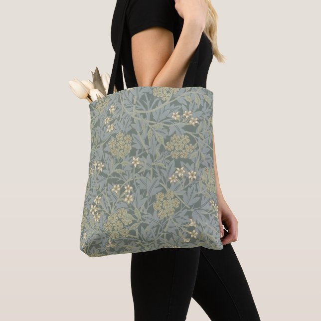 Bolsa Tote Morris Vine & Jasmine Garden Flor Clássica (Close Up)