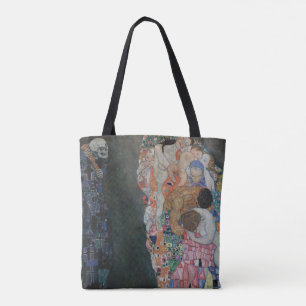 Bolsa Tote Morte e Vida por Gustav Klimt Arte Nouveau Vintage