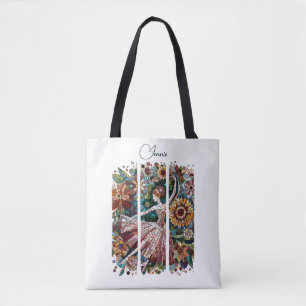 Bolsa Tote Mosaico Art Ballerina BrushAVC Frames Personalize