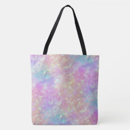Bolsa Tote mosaico brilho holográfico :
