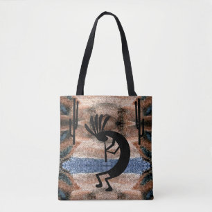 Bolsa Tote Mosaico do Deserto de Kokopelli