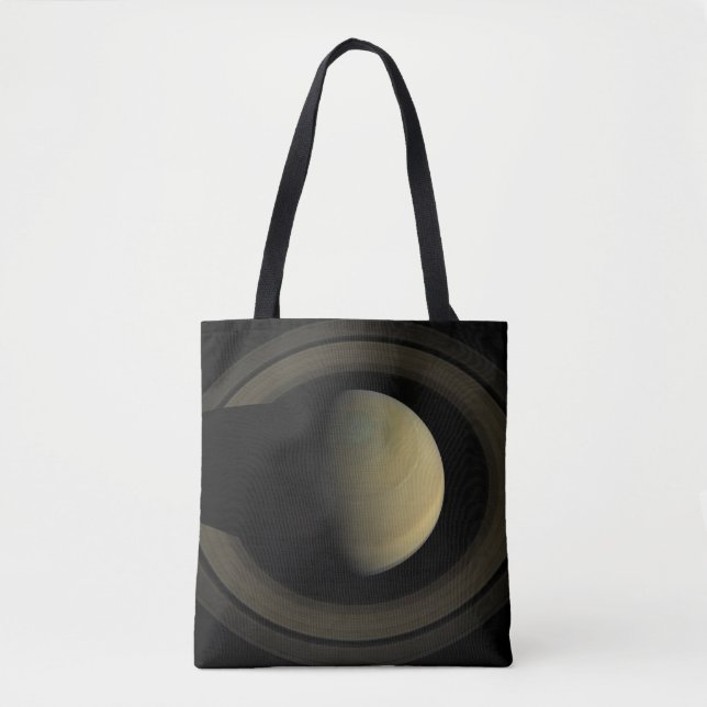 Bolsa Tote Mosaico Do Planeta Saturno E Seus Anéis Principais (Frente)