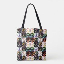Bolsa Tote Mosaico do sinal de paz