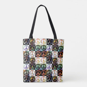 Bolsa Tote Mosaico do sinal de paz