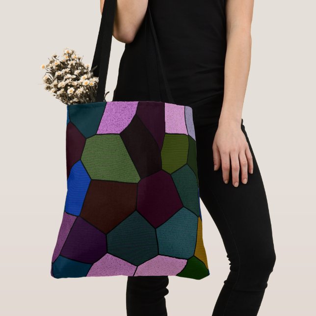 Bolsa Tote Mosaico escuro (Close Up)