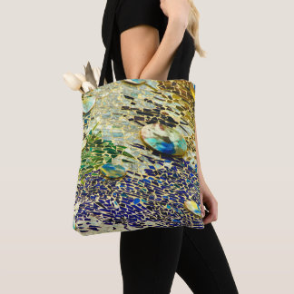 Bolsa Tote Mosaico Espanhol Verde Azul