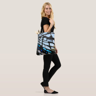 Bolsa Tote Mosaico Espelho Azul