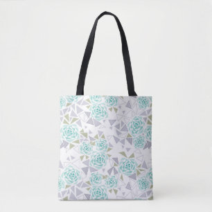 Bolsa Tote Mosaico, flores