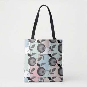 Bolsa Tote Mosaico geométrico de frutas maçã modernas abstrat