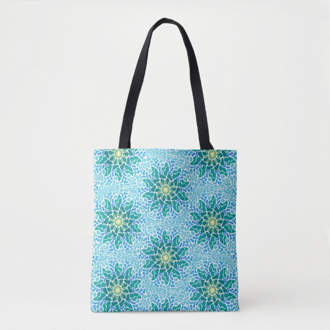 Bolsa Tote Mosaico Marino (Frente)