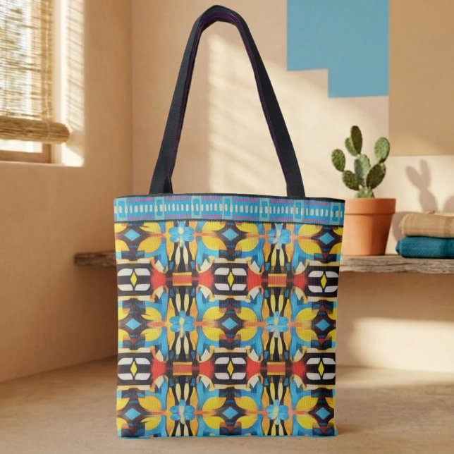 Bolsa Tote Mosaico Moderno (Criador carregado)