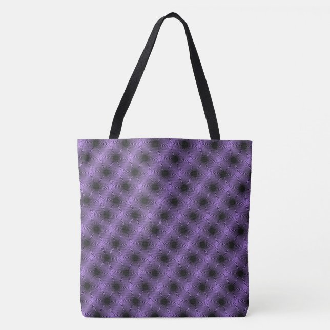 Bolsa Tote Mosaico roxo-desenhar-abstrato MODERN (Frente)